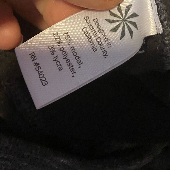 Athleta Quest Metro Slouch Joggers M Charcoal Drawstring Lounge - Picture 4 of 4